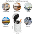 Load image into Gallery viewer, STOP ONE Car Ashtray, Portable Ashtray, CA-421 Auto Ash Tray with Lid and Led, White