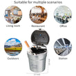 Load image into Gallery viewer, STOP ONE Car Ashtray, Portable Ashtray, CA-511 Auto Ash Tray with Lid and Led, Silver