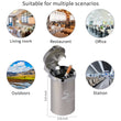 Load image into Gallery viewer, STOP ONE Car Ashtray, Portable Ashtray, CA-541 Auto Ash Tray with Lid and Led, Silver