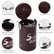 Load image into Gallery viewer, STOP ONE Car Ashtray, Portable Ashtray, CA-561 Auto Ash Tray with Lid and Led, Brown