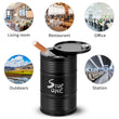 Load image into Gallery viewer, STOP ONE CA-AL1 Portable Car Ashtray with Lid, Black