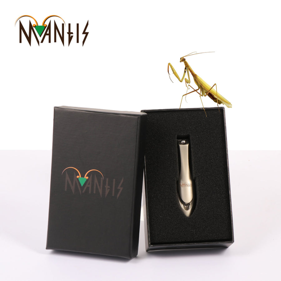 Nail Clipper, MANTIS Heavy Duty Deluxe Nail Trimmer, Small, Champagne, Stainless Steel [Pack of 1]