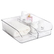 Load image into Gallery viewer, Roselife Bathroom Storage Series, 3 Grid Organizer Box for Hand Towels,Hair Accessories, Facial Cream, etc, Clear