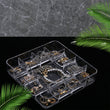 Load image into Gallery viewer, Vanity Tray, 13-Compartment Stacking Jewelry Tray, ROSELIFE Acrylic Jewelry Ring Dish Holder, Transparent