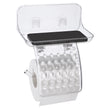 Load image into Gallery viewer, Toilet Paper Holder, ROSELIFE Tissue Holder w/ Phone Tray, Traceless Super Sticky Gel Pad installation, Clear