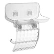 Load image into Gallery viewer, Toilet Paper Holder, ROSELIFE Tissue Holder w/ Phone Tray, Traceless Super Sticky Gel Pad installation, Clear