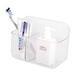 Load image into Gallery viewer, Sticky Basket, 2-Compartment Storage Basket, ROSELIFE Bar Storage Tray, Magic Stick Installation, Punchless, Clear