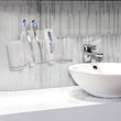 Load image into Gallery viewer, Sticky Toothbrush Center w/ Two Cup, ROSELIFE Toothbrush Storage Tray, Magic Stick Installation, Punchless, Clear