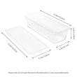 Load image into Gallery viewer, Storage box with lid for fruits and vegetable set 12.6"x4.9x"3.2" Clear