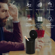 Load image into Gallery viewer, STOP ONE Car Ashtray, Portable Ashtray, CA-161 Auto Ash Tray with Lid and Led, Black