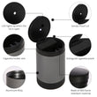 Load image into Gallery viewer, STOP ONE Car Ashtray, Portable Ashtray, CA-161 Auto Ash Tray with Lid and Led, Grey