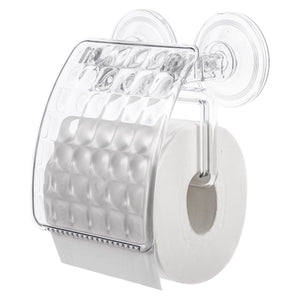 Suction Toilet Paper Holder, ROSELIFE Suction Tissue Holder, No Drilling, Screw-free, Clear