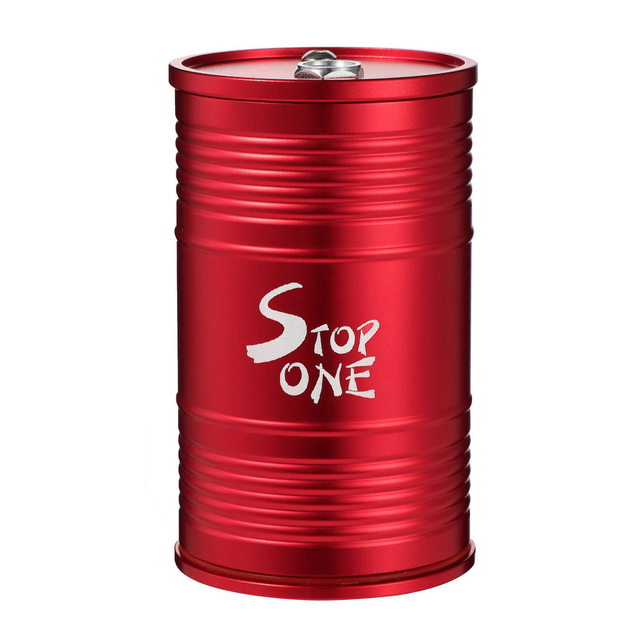 STOP ONE CA-AL1 Portable Car Ashtray with Lid, Red