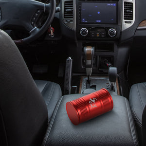 STOP ONE CA-AL1 Portable Car Ashtray with Lid, Red