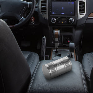 STOP ONE CA-AL1 Portable Car Ashtray with Lid, Blue