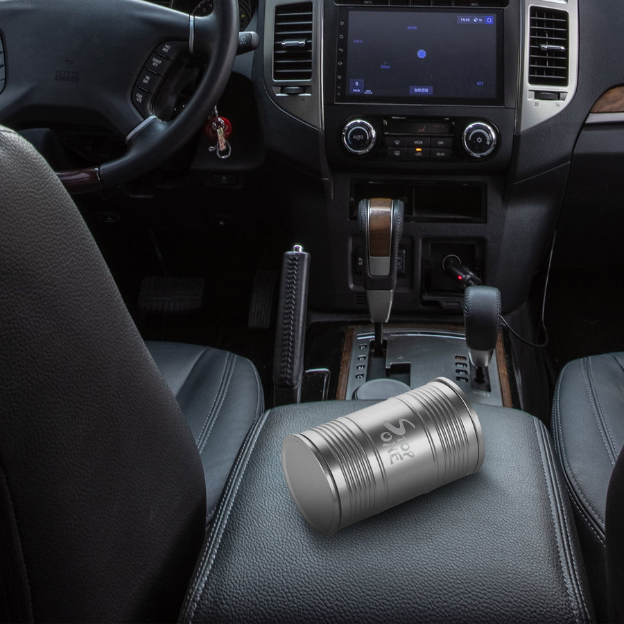 STOP ONE CA-AL1 Portable Car Ashtray with Lid, Blue