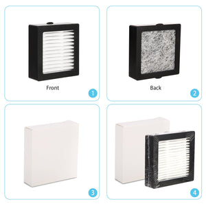 STOP ONE 4-Layer Filter Mesh Replacement for Aluminum Smokeless Ashtray El-AL1, Effectively Filtering About 300-400 Pcs Cigarettes
