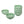 Load image into Gallery viewer, Celadon Bowl w/ Peony Pattern, Green Valley High-Quality Luxury Kitchen 4.5&quot; Rice Bowl, Plum Green, Pack of 6
