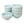 Load image into Gallery viewer, Celadon Bowl w/ Peony Pattern, Green Valley High-Quality Luxury Kitchen 4.5&quot; Rice Bowl, Light Greenish Blue, Pack of 8

