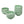 Load image into Gallery viewer, Celadon Bowl w/ Peony Pattern, Green Valley High-Quality Luxury Kitchen 4.5&quot; Rice Bowl, Plum Green, Pack of 8
