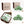 Load image into Gallery viewer, Green Valley High-Quality Luxury 21-Piece Peony Pattern Celadon Kitchen Tableware Set, Plum Green
