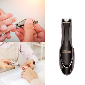 Nail Clippers, MANTIS Heavy Duty Deluxe Nail Trimmers, Small and Large Kit, Black, Carbon Steel [Pack of 2]