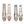Load image into Gallery viewer, Nail Clipper, MANTIS Heavy Duty Deluxe Nail Trimmers, Small and Large Kit, Champagne, Stainless Steel [Pack of 2]
