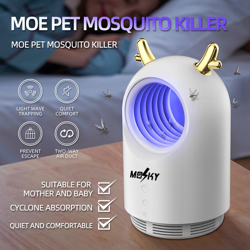 Mosky L260 USB Mosquito lamp household indoor insect repellent anti-mosquito trapping artifact baby insect lamp, White