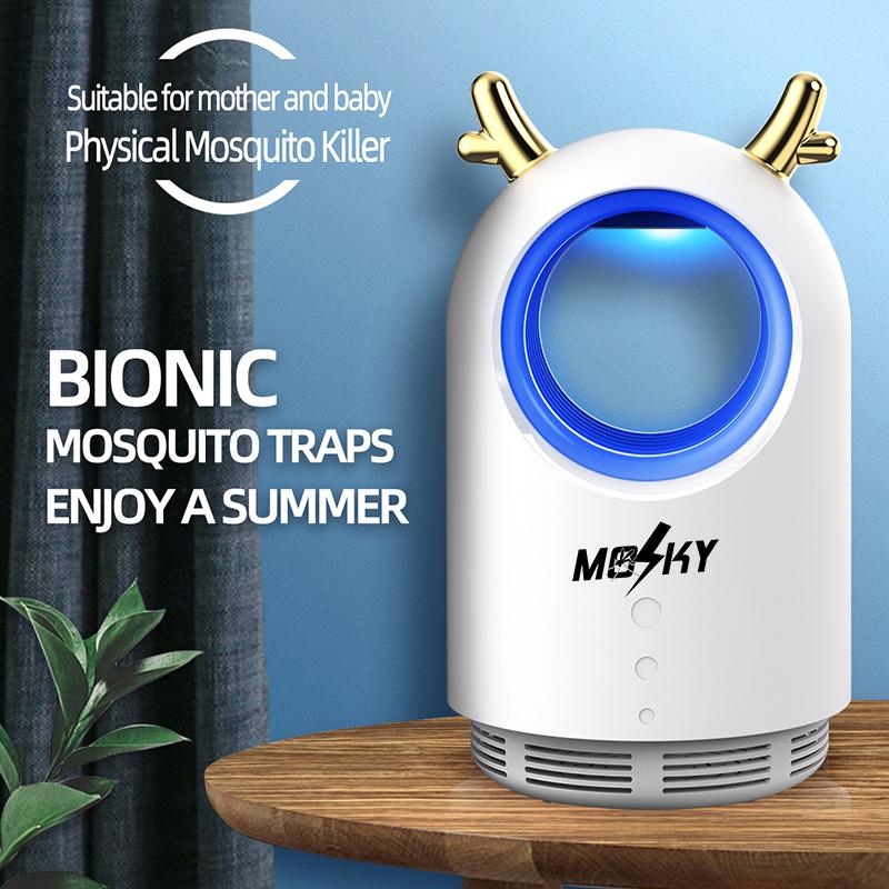 Mosky L260 USB Mosquito lamp household indoor insect repellent anti-mosquito trapping artifact baby insect lamp, White
