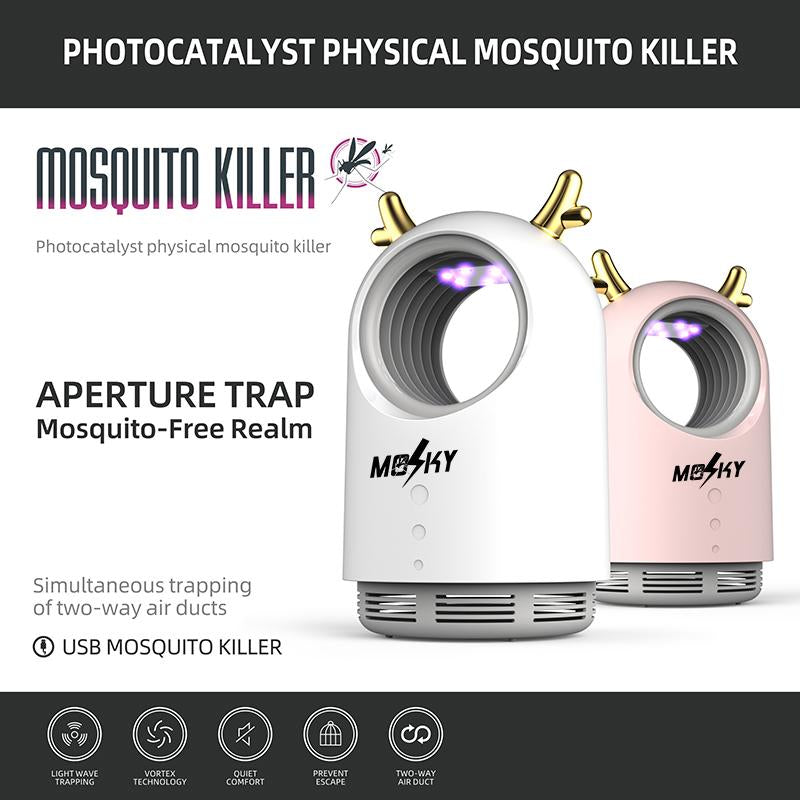 Mosky L260 USB Mosquito lamp household indoor insect repellent anti-mosquito trapping artifact baby insect lamp, White
