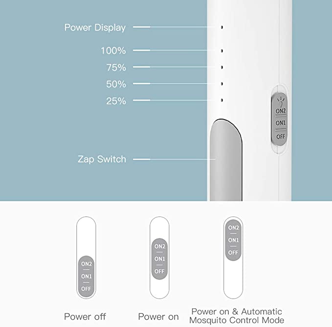 Mosky S360 USB Electric mosquito swatter rechargeable household powerful mosquito killer two-in-one lithium battery mosquito killer