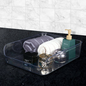 Roselife Bathroom Storage Series, Organizer Box for Hand Towels,Hair Accessories, Facial Cream, etc, Clear