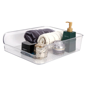 Roselife Bathroom Storage Series, Organizer Box for Hand Towels,Hair Accessories, Facial Cream, etc, Clear