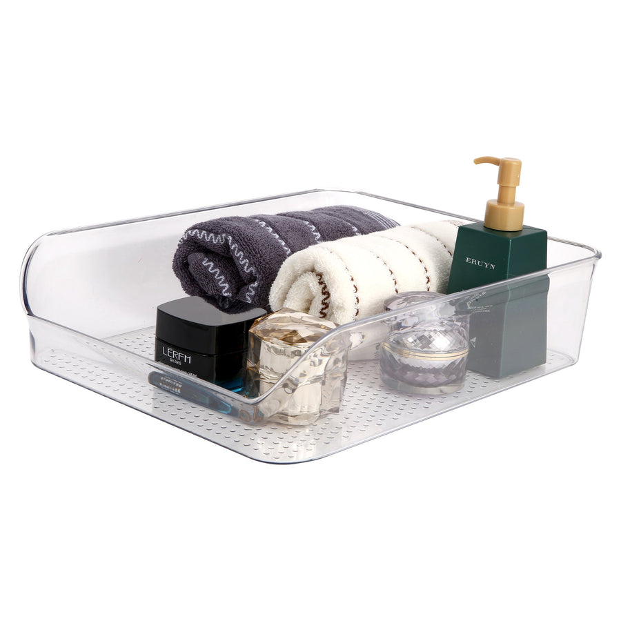 Roselife Bathroom Storage Series, Organizer Box for Hand Towels,Hair Accessories, Facial Cream, etc, Clear