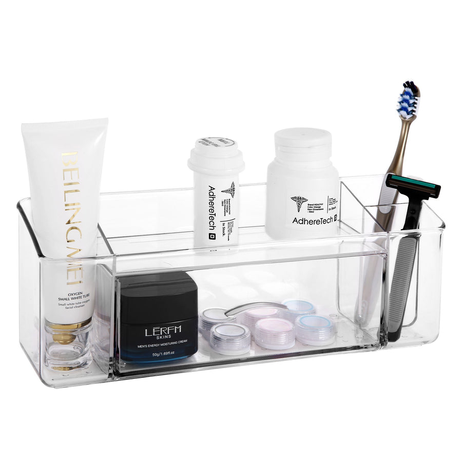 Roselife Bathroom Storage Series, Mirror Cabinet Storage Box for Perfume, PET Material, Clear