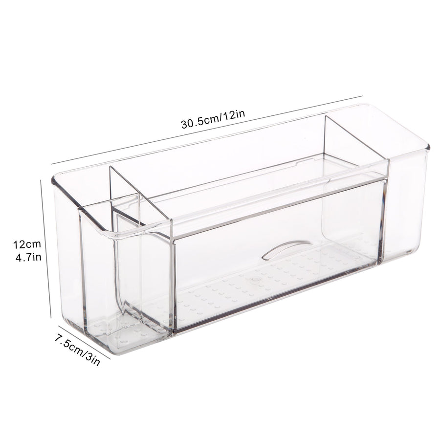 Roselife Bathroom Storage Series, Mirror Cabinet Storage Box for Perfume, PET Material, Clear