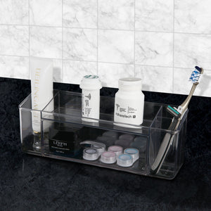 Roselife Bathroom Storage Series, Mirror Cabinet Storage Box for Perfume, PET Material, Clear