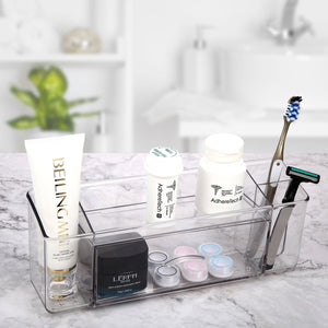 Roselife Bathroom Storage Series, Mirror Cabinet Storage Box for Perfume, PET Material, Clear