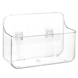 Sticky Basket, Sticky Shelf, ROSELIFE Bar Storage Tray, Magic Stick Installation, Punchless, Clear, Small