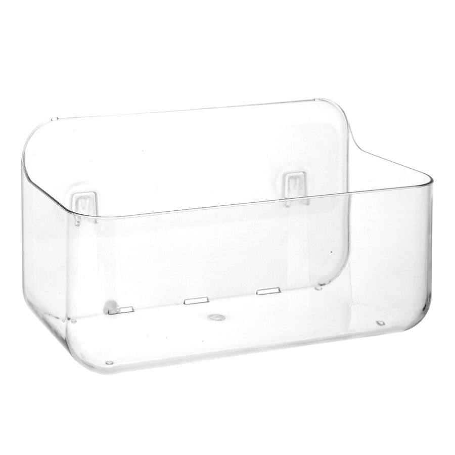 Sticky Basket, Sticky Shelf, ROSELIFE Bar Storage Tray, Magic Stick Installation, Punchless, Clear, Large