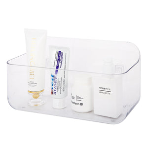 Sticky Basket, Sticky Shelf, ROSELIFE Bar Storage Tray, Magic Stick Installation, Punchless, Clear, Large