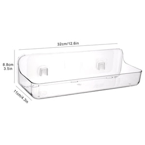 Sticky Shelf, Sticky Basket, ROSELIFE Bar Storage Tray, Magic Stick Installation, Punchless, Clear, Widen