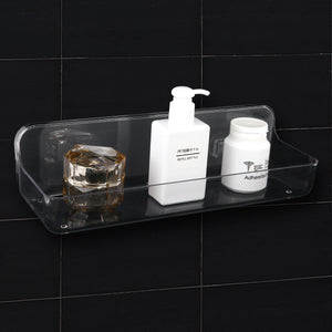 Sticky Shelf, Sticky Basket, ROSELIFE Bar Storage Tray, Magic Stick Installation, Punchless, Clear, Widen