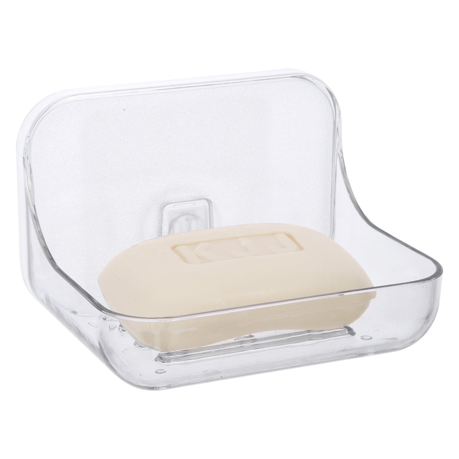 Roselife Bathroom Storage Series, Soap Dish, Magic Stick Installation, Punchless, Clear