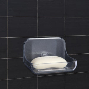 Roselife Bathroom Storage Series, Soap Dish, Magic Stick Installation, Punchless, Clear