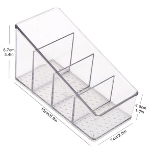 Roselife Bathroom Storage Series, 4 Grid Organizer Box, PET Material, Clear