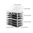 Load image into Gallery viewer, Cosmetic Storage Organizer, Makeup Case, ROSELIFE [TEC] 3 Pieces Kit Jewelry Display, 7 Drawers, 16 Slots, Detachable, Clear
