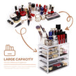 Load image into Gallery viewer, Cosmetic Storage Organizer, Makeup Case, ROSELIFE [TGA] 3 Pieces Kit Jewelry Display, 6 Drawers, 16 Slots, Detachable, Clear
