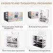 Load image into Gallery viewer, Cosmetic Storage Organizer, Makeup Case, ROSELIFE [TGA] 3 Pieces Kit Jewelry Display, 6 Drawers, 16 Slots, Detachable, Clear

