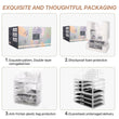 Load image into Gallery viewer, Cosmetic Storage Organizer, Makeup Case, ROSELIFE [TGC] 3 Pieces Kit Jewelry Display, 7 Drawers, 16 Slots, Detachable, Clear
